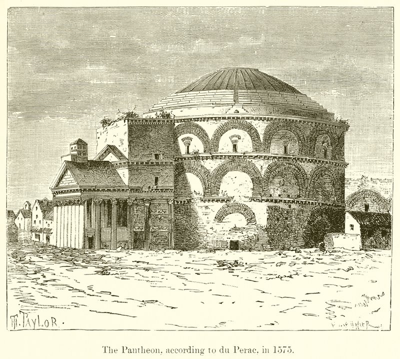 O Panteão, segundo du Perac, em 1575 de English School