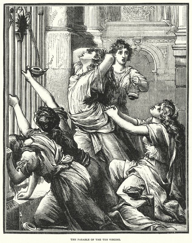 A Parábola das Dez Virgens (gravura) de English School