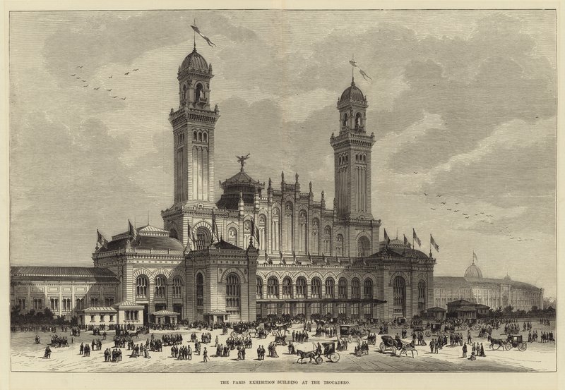O edifício de exposições de Paris no Trocadero de English School