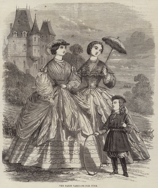 The Paris Fashions for June (gravura) de English School