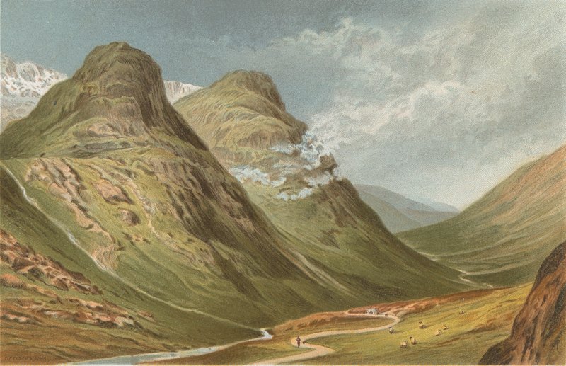 O desfiladeiro de Glencoe de English School