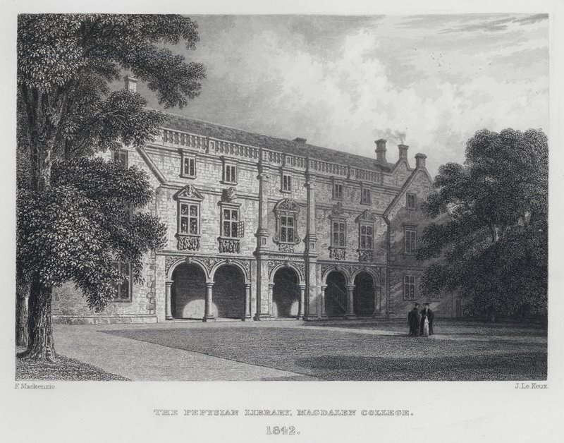 Biblioteca Pepysian, Magdalen College, 1842 de English School