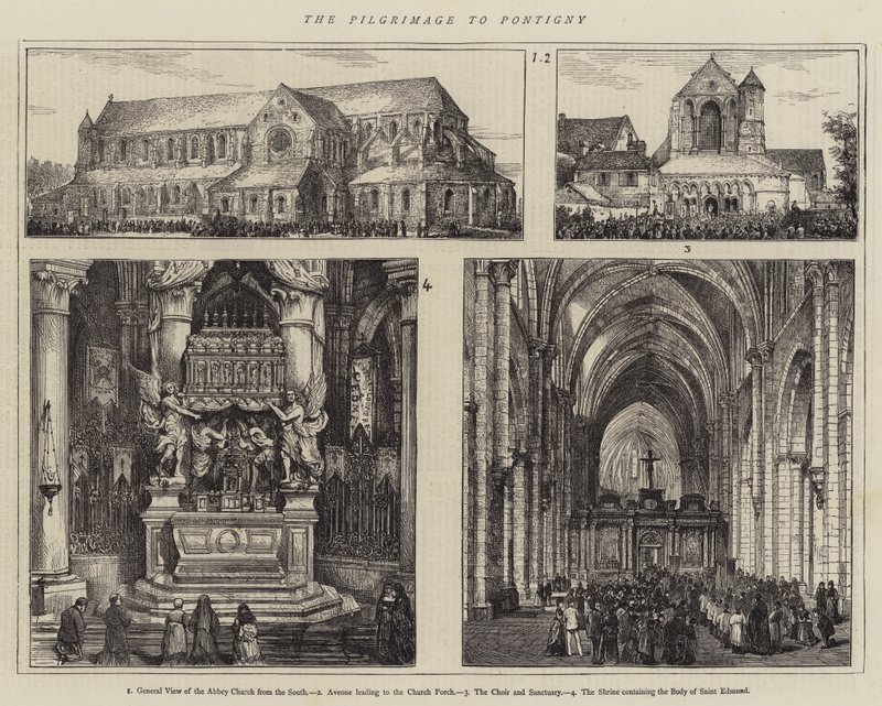 A Peregrinação a Pontigny (gravura) de English School