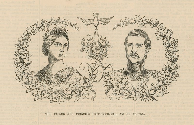 O príncipe e a princesa Fredrick William da Prússia de English School