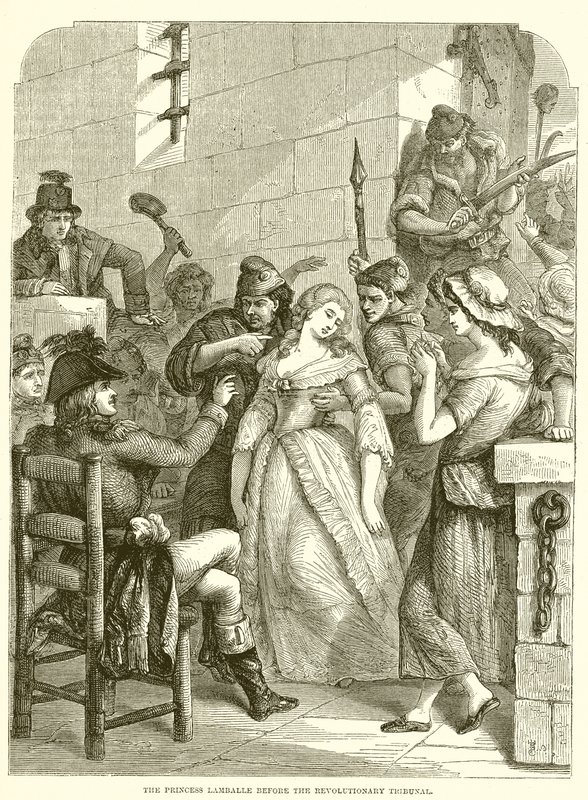 A princesa Lamballe perante o Tribunal Revolucionário de English School