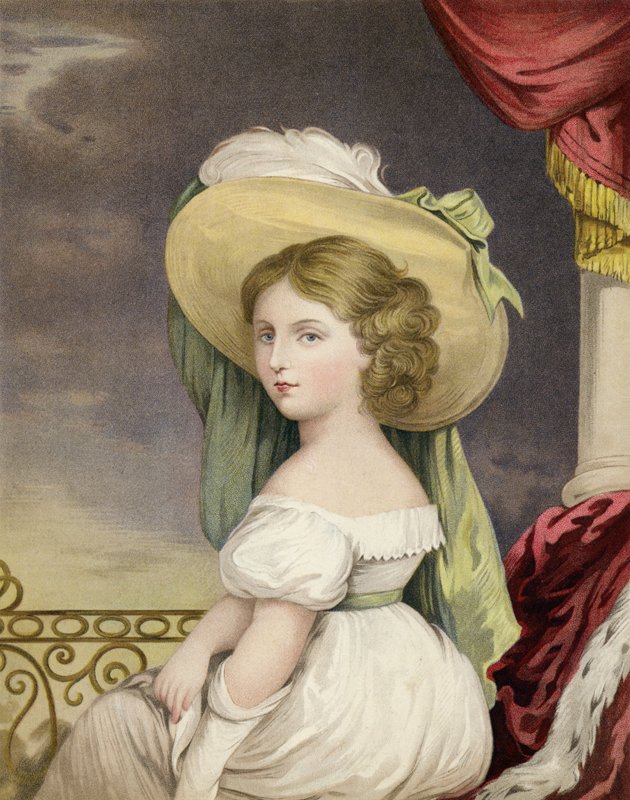 A princesa Vitória na idade de doze anos de English School