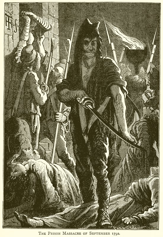 O Massacre Prisional de setembro de 1792 de English School