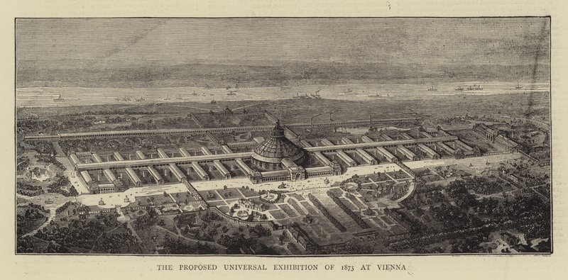 A Proposta de Exposição Universal de 1873 em Viena (gravura) de English School