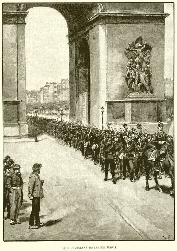 Os prussianos entrando em Paris de English School