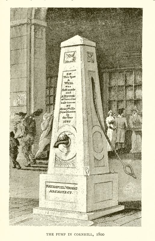 A bomba em Cornhill, 1800 de English School