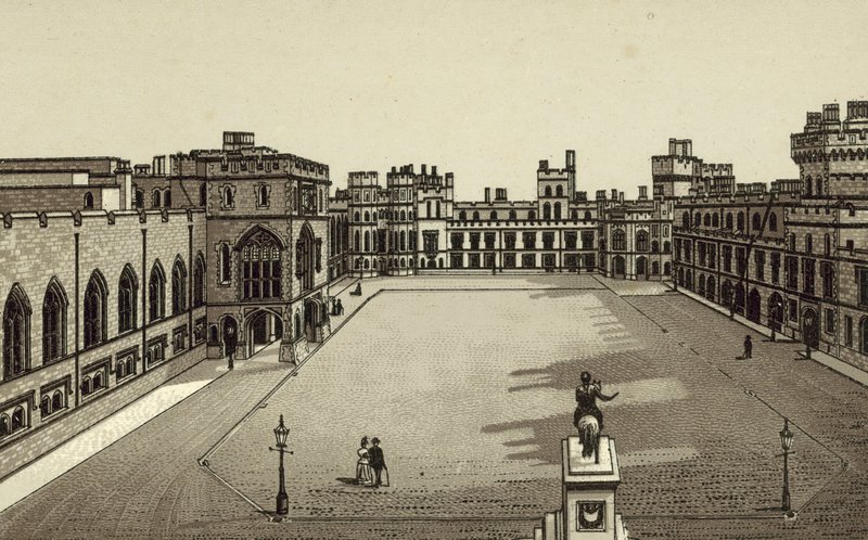 O Castelo de Windsor Quadrangle de English School