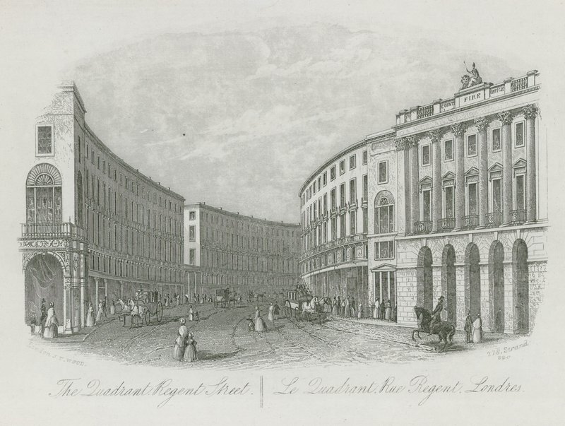 O Quadrante, Regents Street, Londres de English School