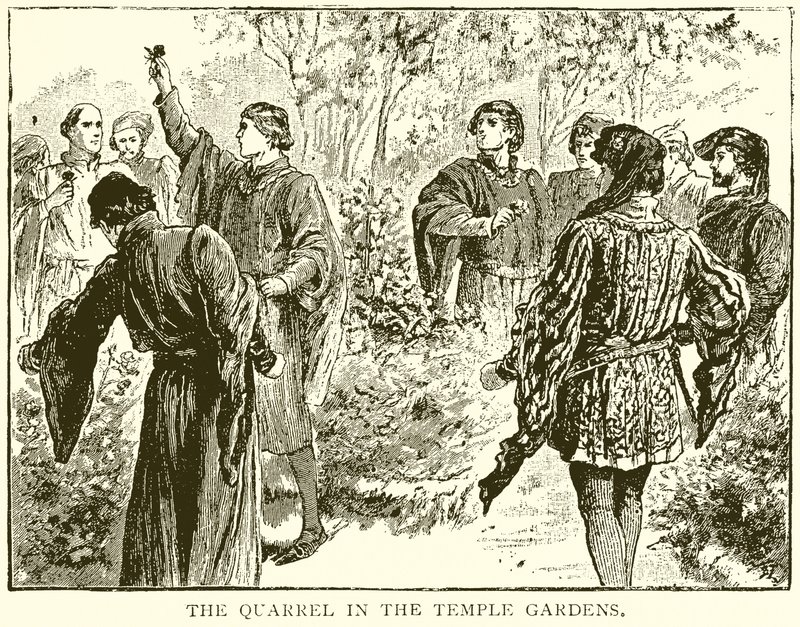 A briga nos jardins do templo de English School