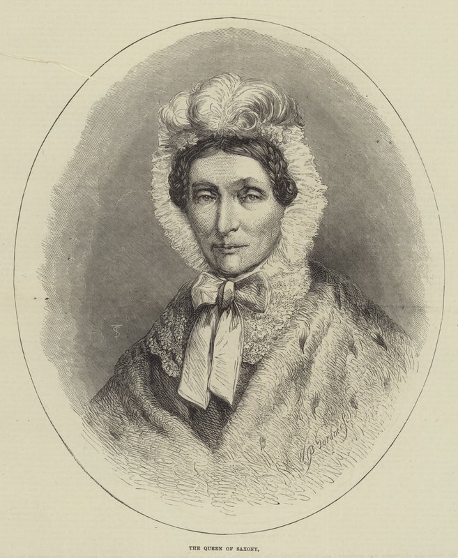 A Rainha da Saxônia (gravura) de English School