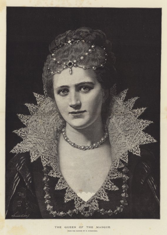 A Rainha da Máscara (gravura) de English School