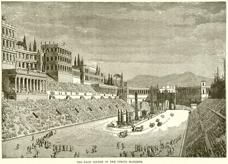 O curso de corrida no Circus Maximus de English School