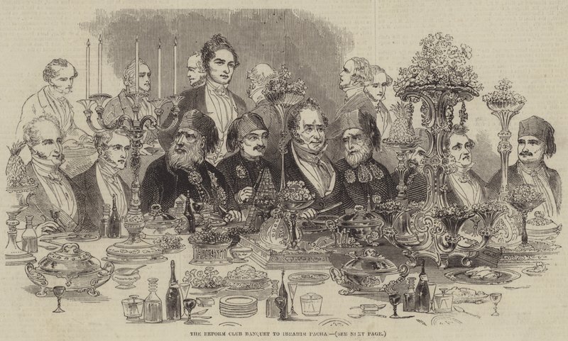 O Banquete do Reform Club para Ibrahim Pacha (gravação) de English School