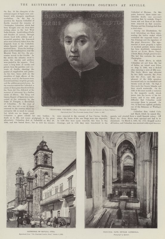 O Reinteresse de Cristóvão Colombo em Sevilha (gravura) de English School