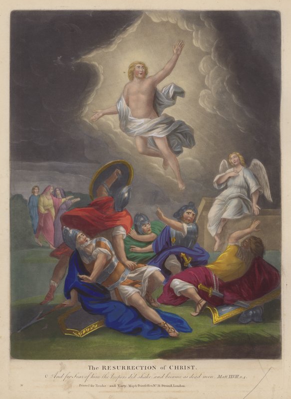 A Ressurreição de Cristo (lito colorido) de English School