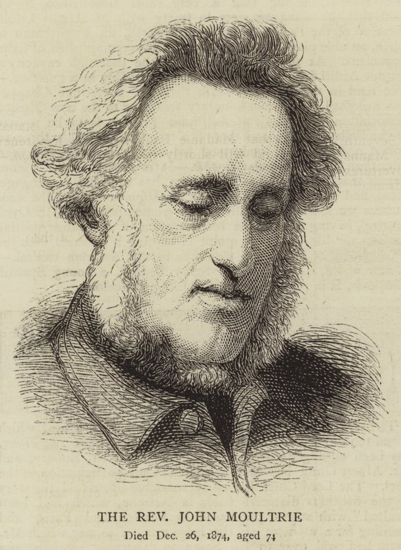 O Reverendo John Moultrie (gravura) de English School