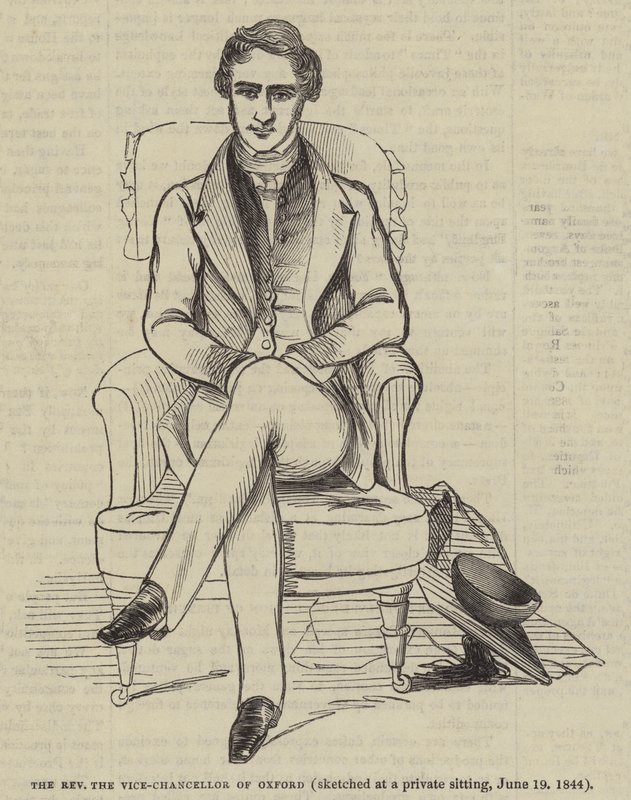 O Reverendo, o Vice-Chanceler de Oxford de English School