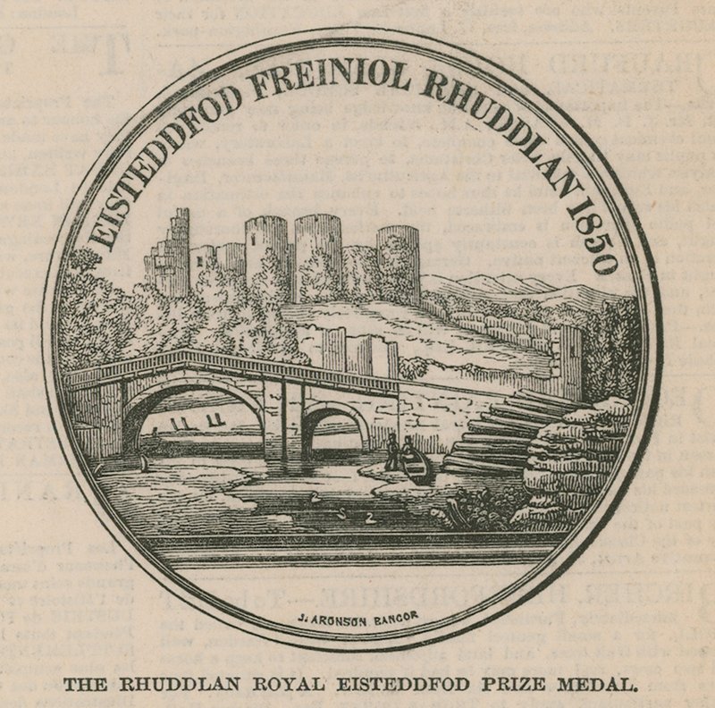 A Medalha do Prêmio Rhuddlan Royal Eisteddfod de English School