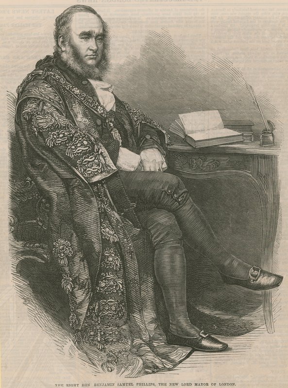 O honrado Benjamin Samuel Phillips, o novo Lord Mayor de Londres de English School