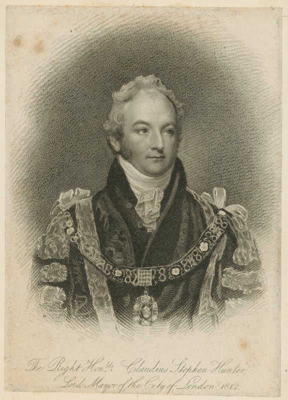 O excelentíssimo Claudius Stephen Hunter, prefeito de Londres de English School
