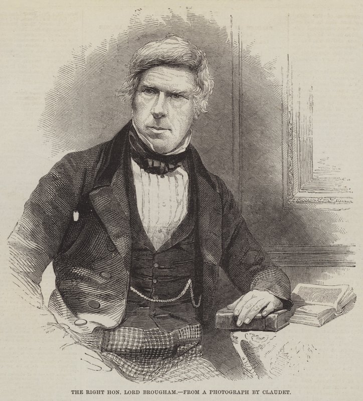 O Honorável Senhor Brougham (gravura) de English School