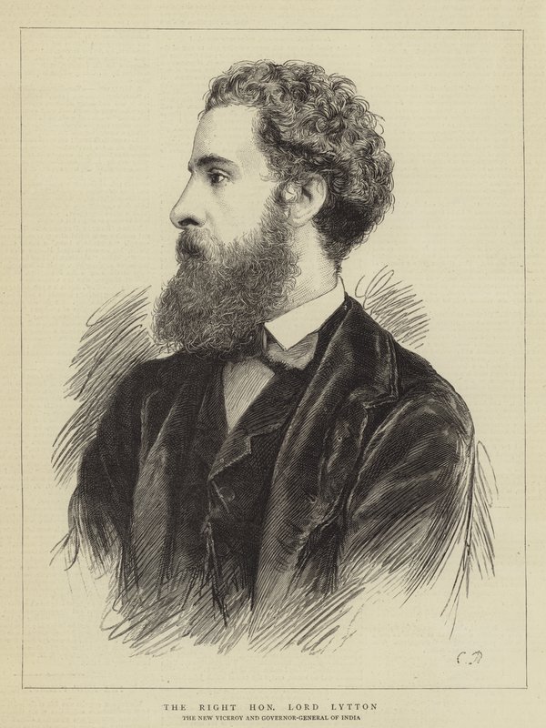 O Honorável Senhor Lytton (gravura) de English School