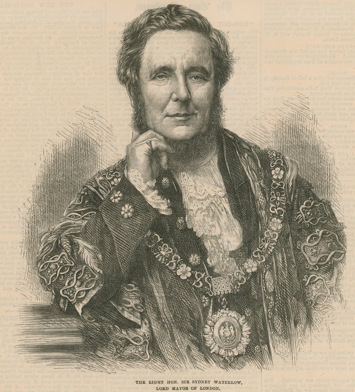 O honorável senhor Sydney Waterlow, Lord Mayor de Londres de English School