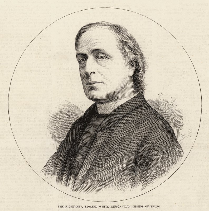 O Reverendo Edward White Benson, DD, Bispo de Truro (gravura) de English School