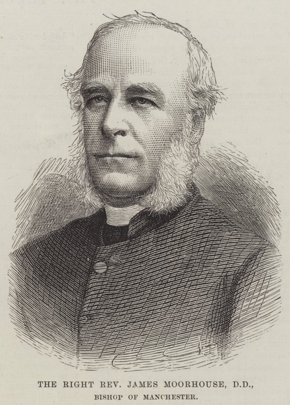 O Reverendo James Moorhouse, DD, Bispo de Manchester (gravura) de English School