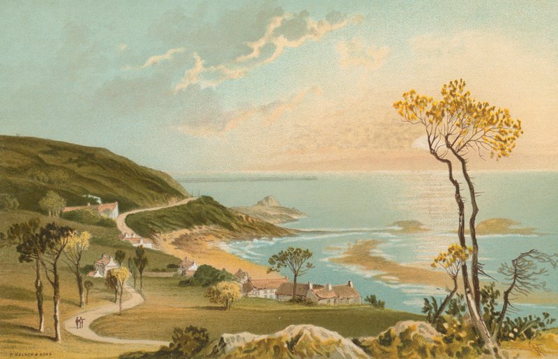 A estrada de Gorey para St. Catherines - Jersey de English School