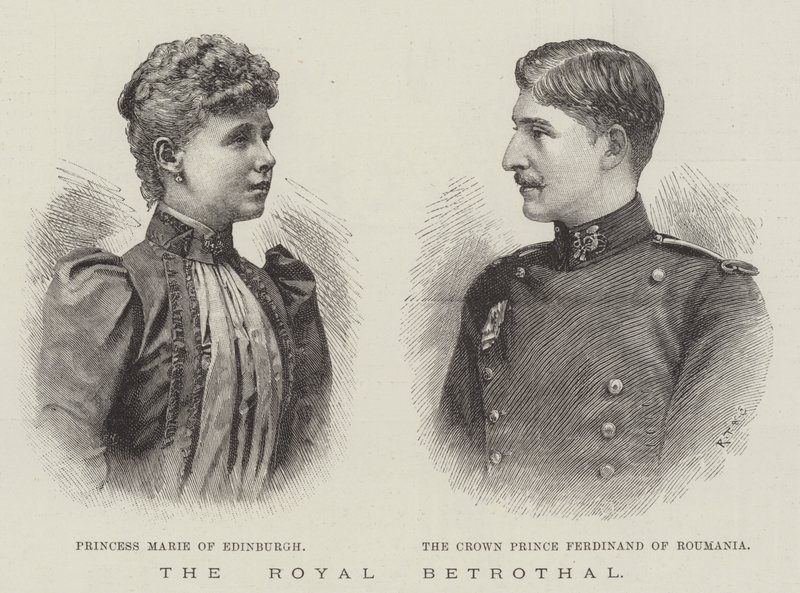 O Royal Betrothal (gravura) de English School