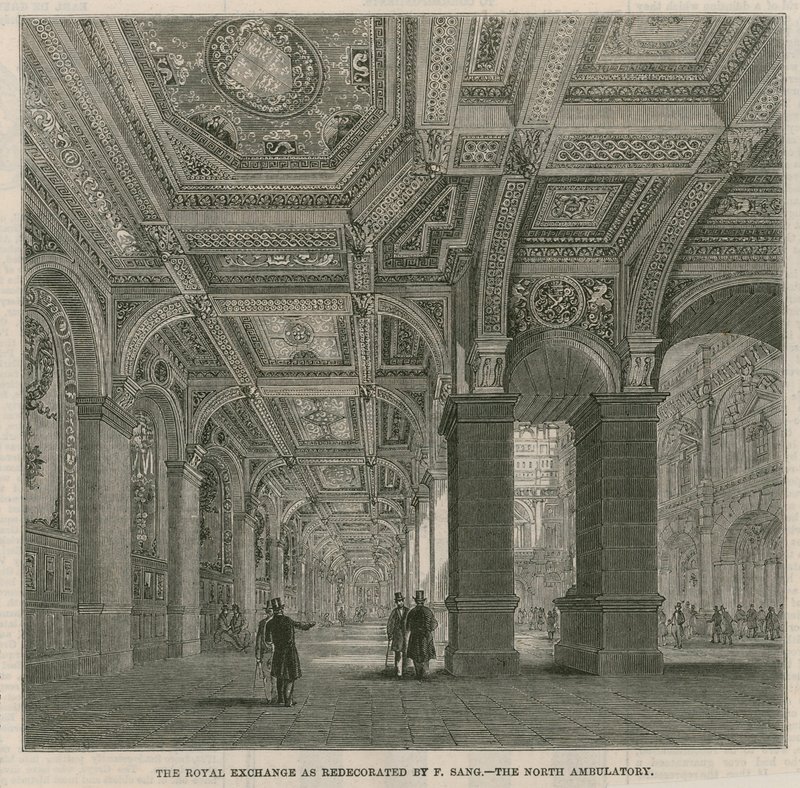 The Royal Exchange como redectorated por F Sang - o norte ambulatório de English School