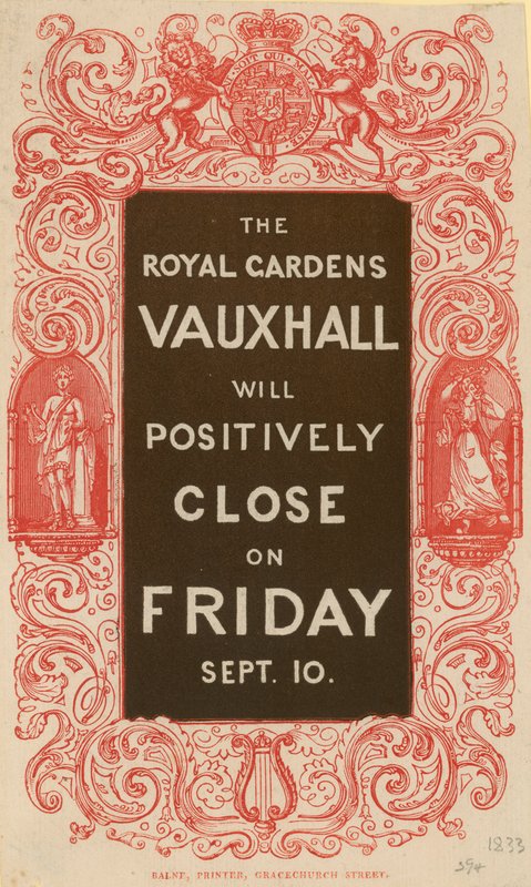 O Royal Gardens Vauxhall vai fechar de forma positiva de English School