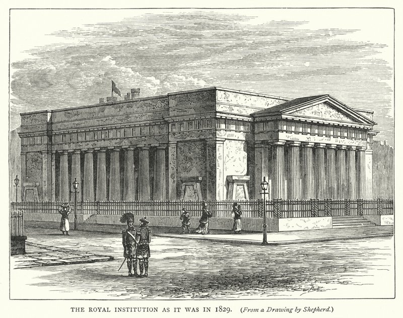 A Instituição Real como era em 1829 (gravura) de English School