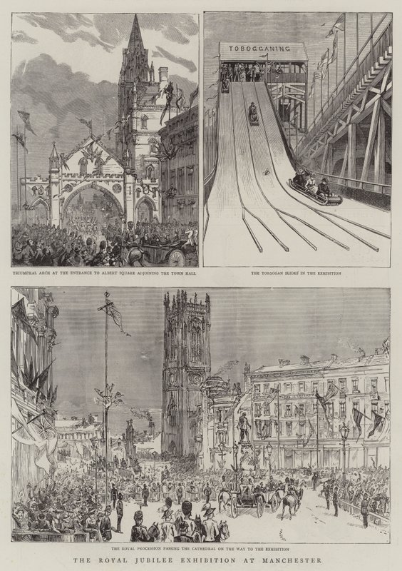 A Exposição do Jubileu Real em Manchester de English School