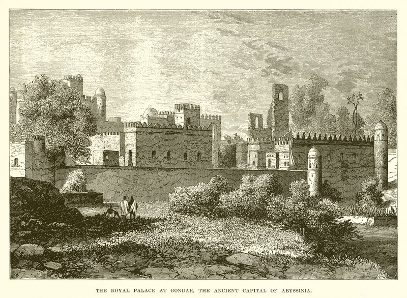 O Palácio Real de Gondar, a antiga capital da Abissínia de English School