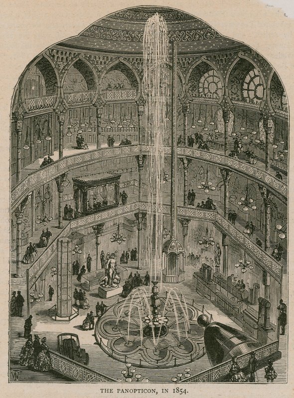 O Panopticon Real de Ciência e Arte, Leicester Square, Londres de English School