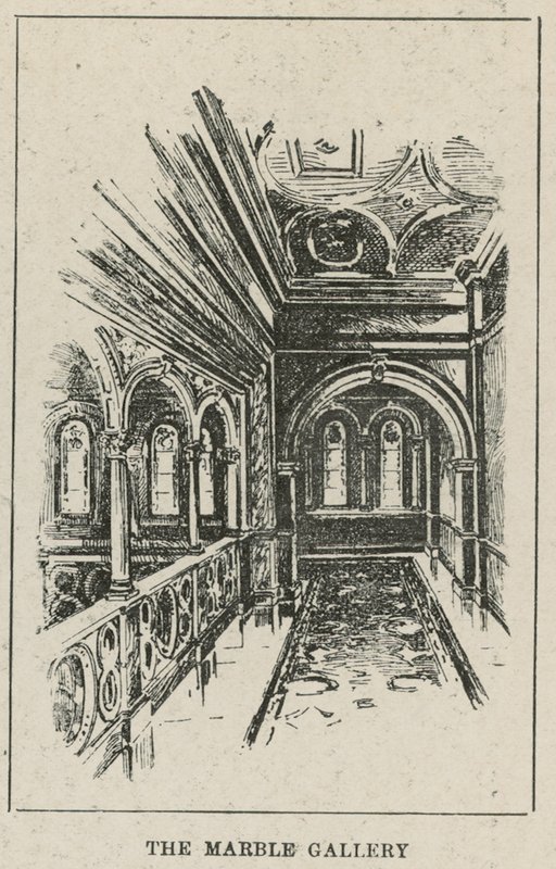The Russell Hotel, Russell Square: A Galeria de Mármore (gravura) de English School