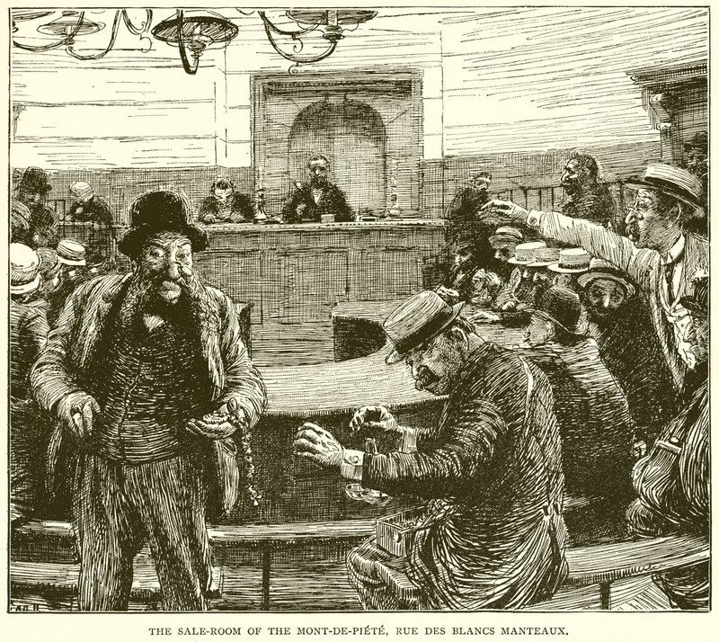 A Sala de Venda do Mont-de-Piete, Rue des Blancs Coats de English School