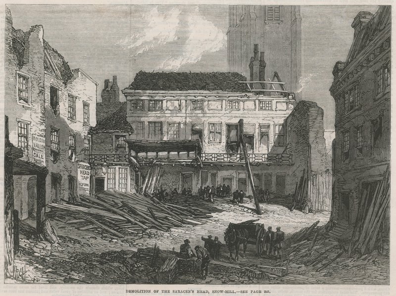 A cabeça dos sarracenos, Snow Hill, Demolition de English School