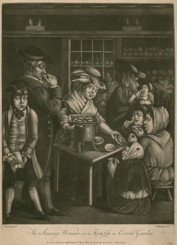 A mulher da salsicha; ou, uma cena em Covent Garden de English School