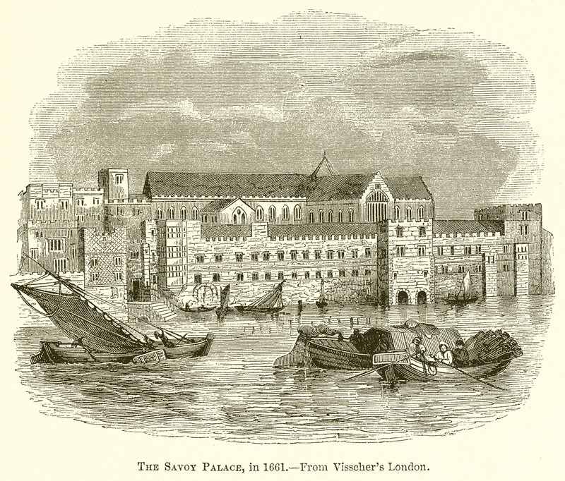 O Palácio Savoy, em 1661 de English School