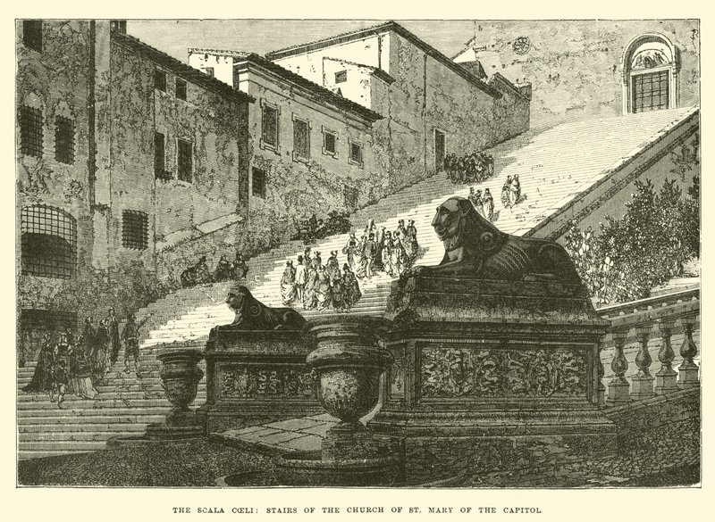 O Scala Coeli, escadas da Igreja de Santa Maria do Capitólio de English School