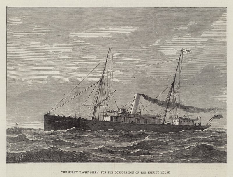 A Sirene de Iate Parafuso, para a Corporação da Casa da Trindade (gravura) de English School