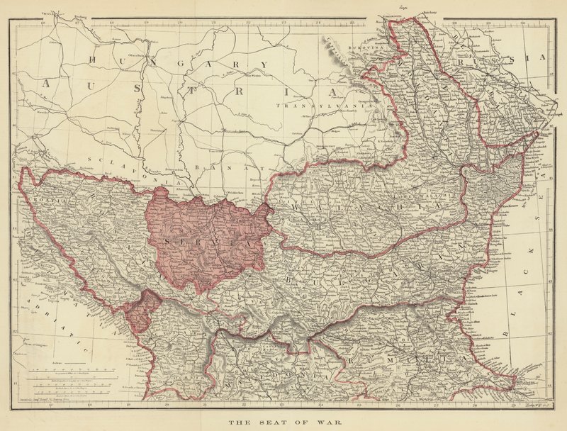 A sede da guerra (cor litho) de English School