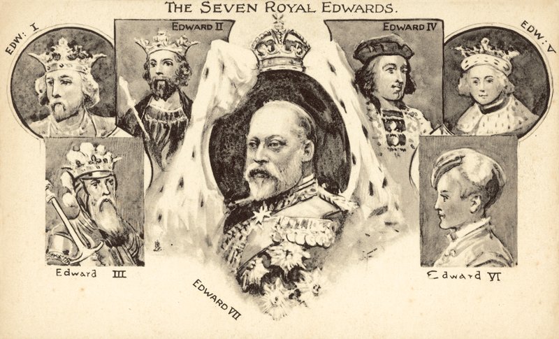 Os Sete Reis Edwards (litografia) de English School